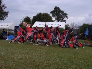 西日本短期大学附属高等学校の野球部による『よさこい』